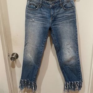 Anthropologie Fringe Jeans - Pilcro and the Letterpress